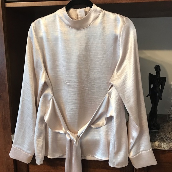 Satin long sleeve blouse - Picture 4 of 6